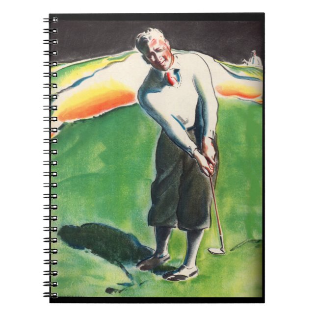 1934 golfing print notebook (Front)
