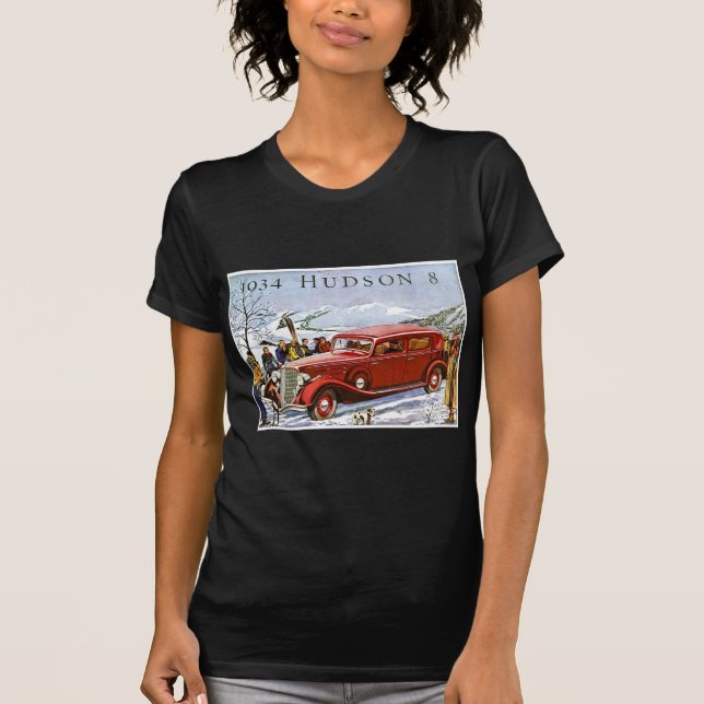 1934 Hudson 8 Vintage Advertisement T-Shirt (Front)