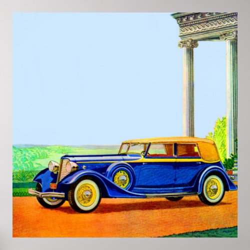 1934 Lincoln model KA Poster