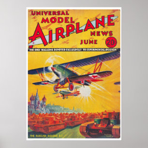 1934 MAGAZINE: MODEL AIRPLANE NEWS  POSTER
