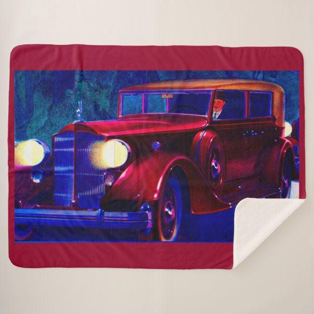 1934 Packard automobile print Sherpa Blanket (Front (Horizontal))