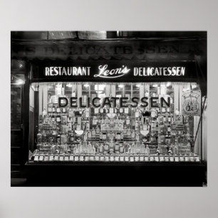 1934 POST PROHIBITION SANDWICH SHOP WINDOW POSTER