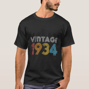 1934 Vintage 1934 Gift For Men Women Made Born In T-Shirt