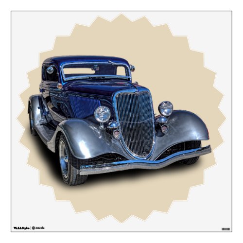 1934 VINTAGE CAR WALL DECAL