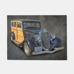 1934 VINTAGE WOODIE DOORMAT