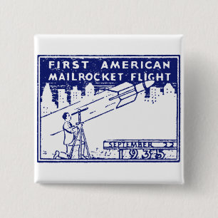 1935 American Rocket Mail Pinback Button