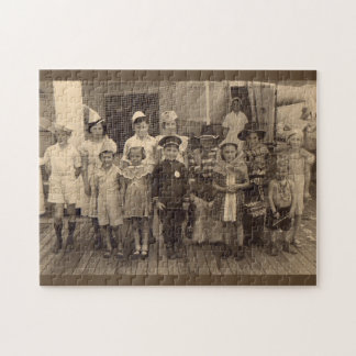 1935 childrens shipboard costume party jigsaw puzzle
