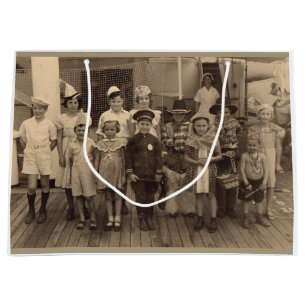 1935 childrens shipboard costume party large gift bag