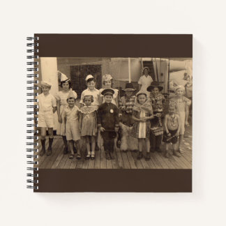 1935 childrens shipboard costume party notebook