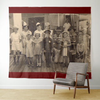 1935 childrens shipboard costume party tapestry
