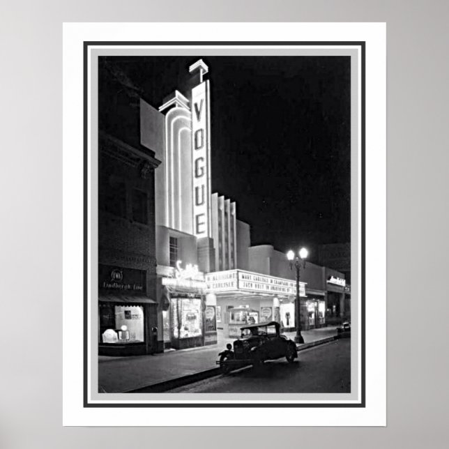 1935 LA Vogue Theater Poster (Front)
