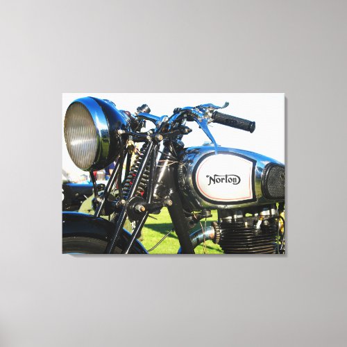 1935 Norton model 50 motorcycle Canvas Print