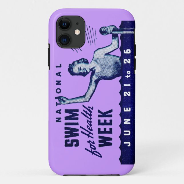 1935 Swim For Health Case-Mate iPhone Case (Back)