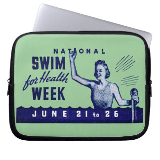 1935 Swim For Health Laptop Sleeve