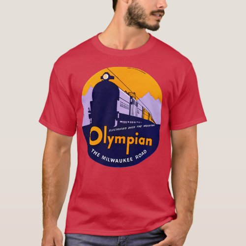 1935 The Olympian Passenger Train T_Shirt