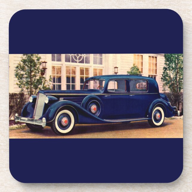 1936 blue Packard Coaster (Front)