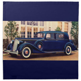 1936 blue Packard Napkin