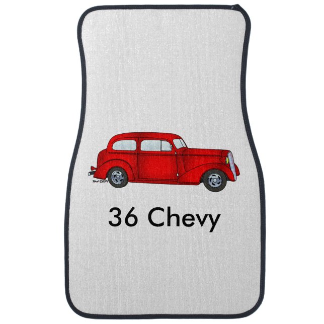 1936 Chevrolet 2 Door Sedan Car Floor Mat (Front)