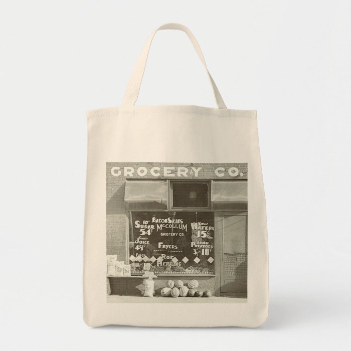 1936 grocery co tote bag