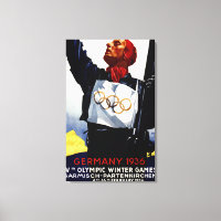 1936 Olympic Winter Games Advertisement Poster