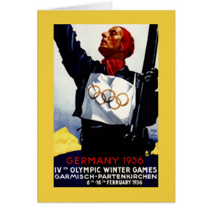 1936 Olympic Winter Games Advertisement Poster Cards