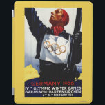1936 Olympic Winter Games Advertisement Poster iPad Smart Cover<br><div class="desc">Bavaria,  Germany - 1936 Olympic Winter Games Advertisement Poster - Bavaria,  Germany  was created in 1936. This image depicts scenes from Bavaria,  Germany.</div>