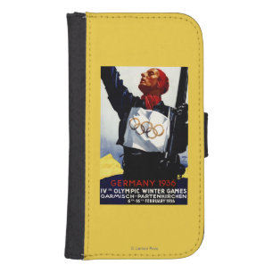 1936 Olympic Winter Games Advertisement Poster Phone Wallet