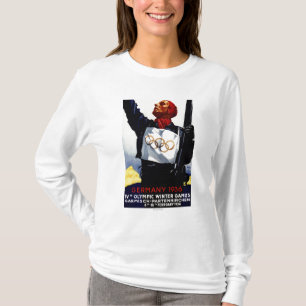1936 Olympic Winter Games Advertisement Poster T-Shirt