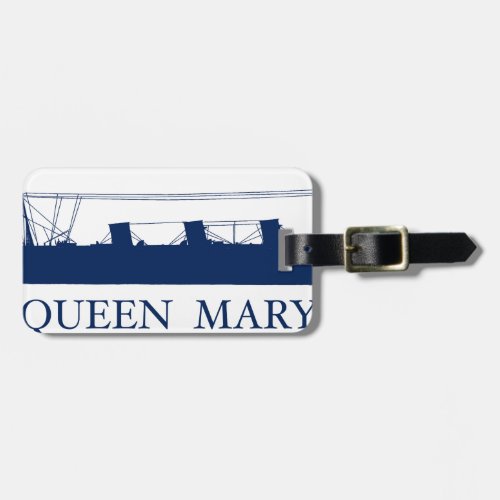 1936 Queen Mary blue design 2 Luggage Tag