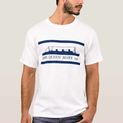 1936 Queen Mary blue design 2 T_Shirt