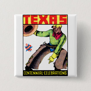 1936 Texas Centennial Pinback Button