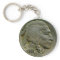 1936 US 'Buffalo' nickel heads keychain