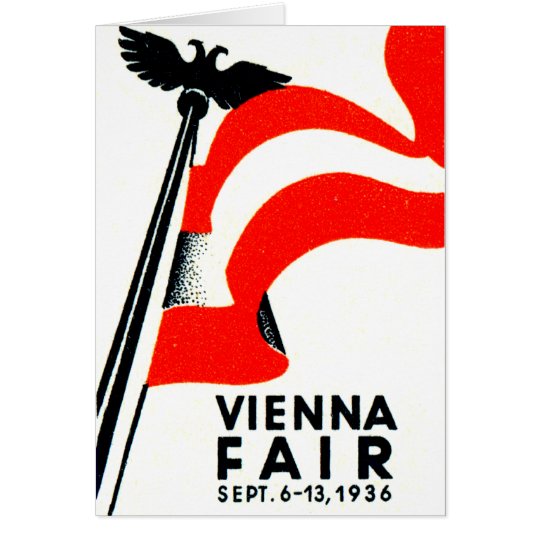 1936 Vienna Fair Poster Card