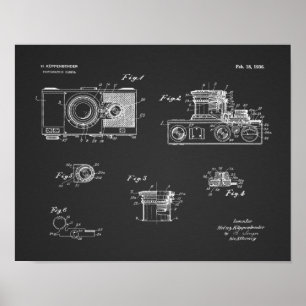1936 Vintage Camera Patent Art Drawing Print
