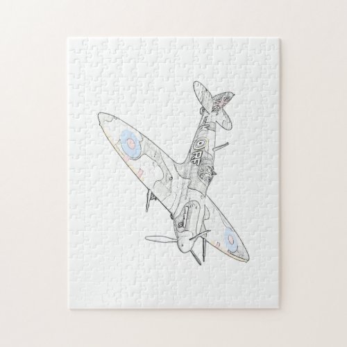 1936 WWII Spitfire Fighter Aircraft_color Jigsaw Puzzle