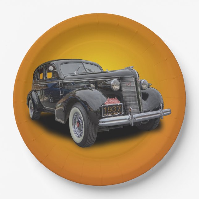 1937 BUICK PAPER PLATES (Front)
