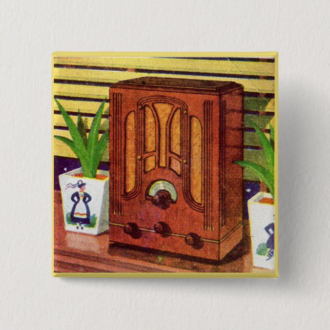 1937 cathedral radio button (Front)