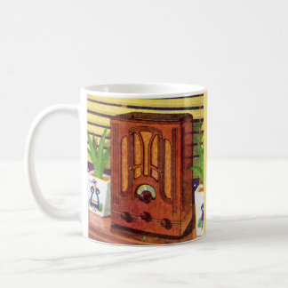 1937 cathedral radio coffee mug