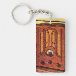 1937 cathedral radio keychain