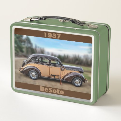 1937 DeSoto Metal Lunchbox