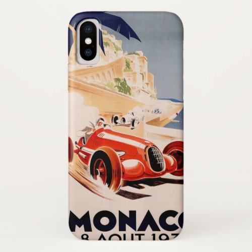 1937 Grand Prix of Monaco iPhone X Case
