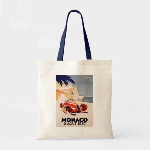 1937 Grand Prix of Monaco Tote Bag