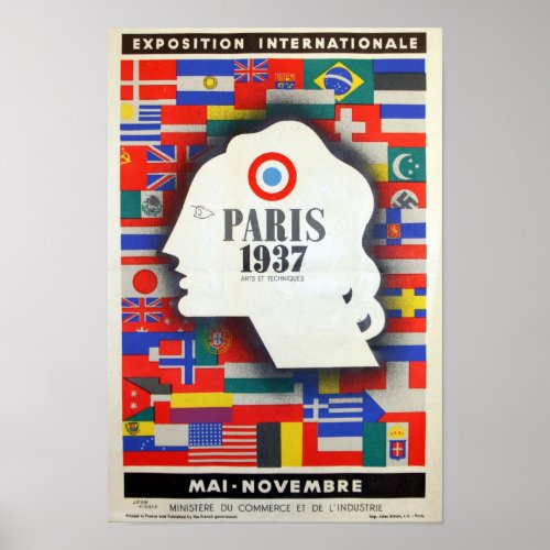 1937 Paris world exhibition Poster