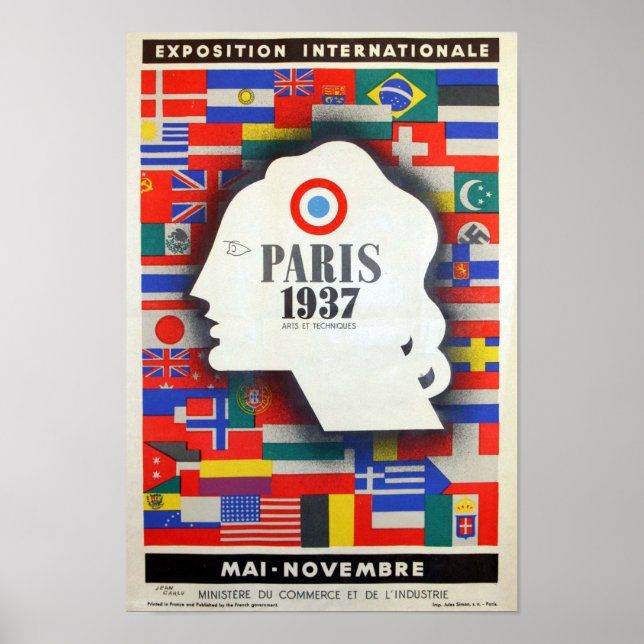 1937 Paris world exhibition Poster (Front)