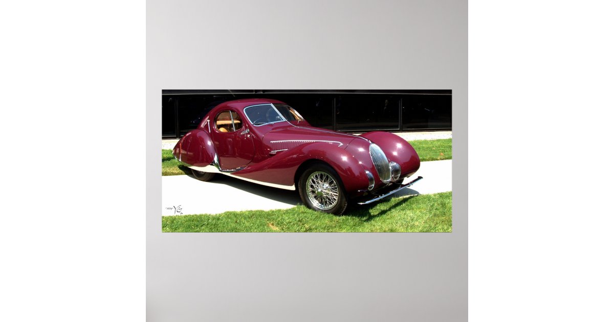 1937 Talbot Lago T150SS Poster | Zazzle