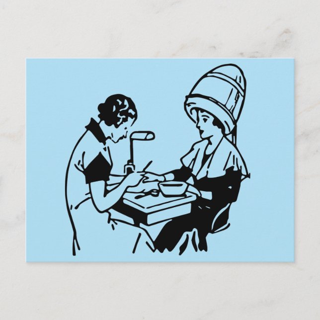 1937 Vintage Beauty Parlor Postcard (Front)