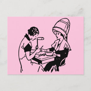 1937 Vintage Beauty Parlor Postcard