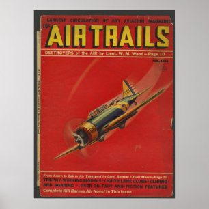 1938 Aviation Airplane Magazine Cover Art Print