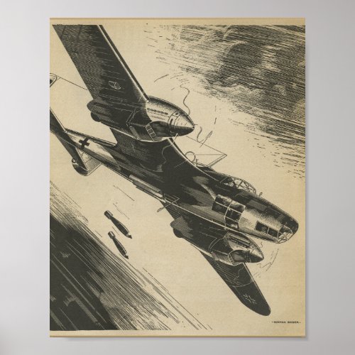 1938 Aviation Magazine Airplane Art Print