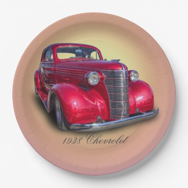 1938 CHEVROLET PAPER PLATES (Front)